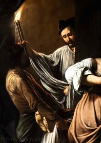 Caravaggio, le sette opere di misericordia, Pio Monte della Misericordia a Napoli, in Italia