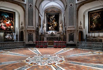 Caravaggio, le sette opere di misericordia, Pio Monte della Misericordia a Napoli, in Italia