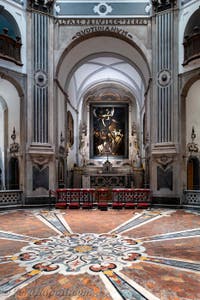 Caravaggio, le sette opere di misericordia, Pio Monte della Misericordia a Napoli, in Italia