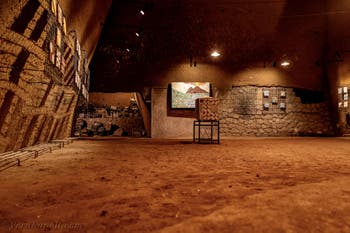 Il tunnel e le sale della Galleria Borbonica, il tunnel dei Borboni a Napoli, in Italia