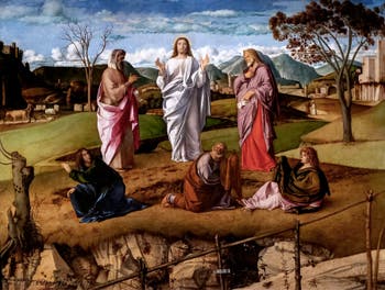 Giovanni Bellini, Trasfigurazione di Cristo, Museo Capodimonte a Napoli, Italia
