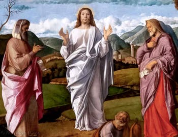 Giovanni Bellini, Trasfigurazione di Cristo, Museo Capodimonte a Napoli, Italia