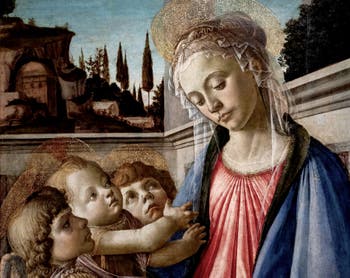 Botticelli, Madonna con Bambino e due angeli, Museo di Capodimonte a Napoli, Italia