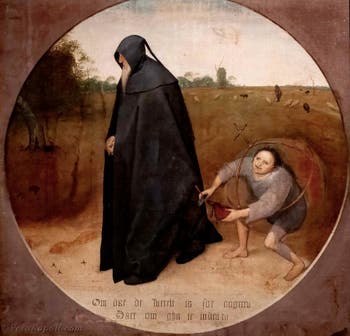 Pieter Brueghel il Vecchio, Il misantropo, Museo di Capodimonte a Napoli, in Italia