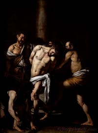 Caravaggio, La flagellazione di Cristo, Museo Capodimonte a Napoli, Italia