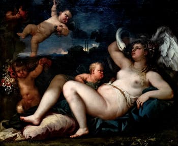 Luca Giordano, Leda e il cigno, Museo di Capodimonte a Napoli, in Italia