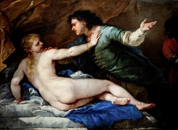 Luca Giordano, Lucrezia e Tarquinio, Museo di Capodimonte a Napoli, in Italia