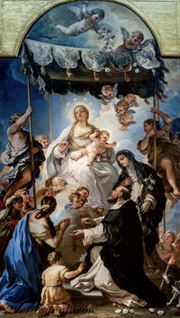Luca Giordano, La Madonna del Baldacchino, Museo di Capodimonte a Napoli, in Italia