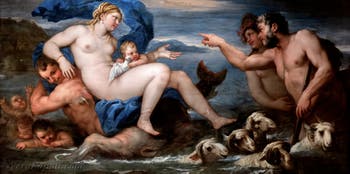 Luca Giordano, Polifemo e Galatea, Museo di Capodimonte a Napoli, in Italia