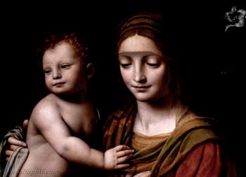 Bernardino Luini, Madonna con Bambino, Museo di Capodimonte a Napoli, in Italia