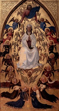 Masolino da Panicale, Assunzione della Vergine, Museo di Capodimonte a Napoli, in Italia