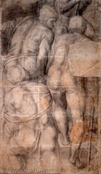 Michelangelo, Gruppo di guerrieri, Museo di Capodimonte a Napoli, in Italia