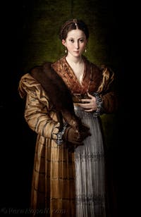 Parmigianino, Ritratto di una giovane donna detta Antea, Museo di Capodimonte a Napoli, in Italia