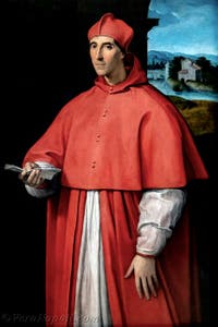 Raffaello, Ritratto del cardinale Alessandro Farnese, Museo di Capodimonte a Napoli, in Italia