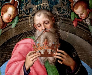 Raffaello, Il Padre eterno e la Vergine, Museo di Capodimonte a Napoli, in Italia