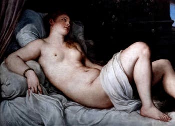 Tiziano, Danae, Museo di Capodimonte a Napoli, in Italia
