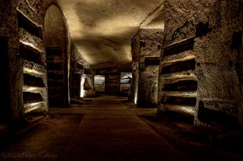 Le catacombe di San Gennaro a Napoli, in Italia