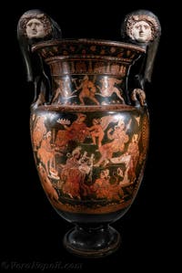 Cratero a volute, Orfeo incanta i Traci con la sua musica, Galleria d'Italia Zevallos a Napoli, in Italia
