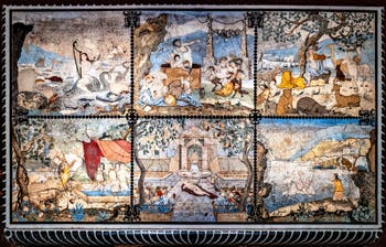 Tavola con scene mitologiche, Galleria d’Italia Zevallos a Napoli, in Italia