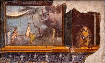 Affresco Aci, Galatea e Polifemo, Ercolano, Museo Archeologico di Napoli
