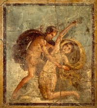 Apollo e Dafne, Casa di Lucrezio Frontone, Pompei, Museo Archeologico di Napoli, Italia