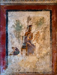 Affresco di Ares e Afrodite, Pompei, Casa dell'Amore Punito, Museo Archeologico di Napoli