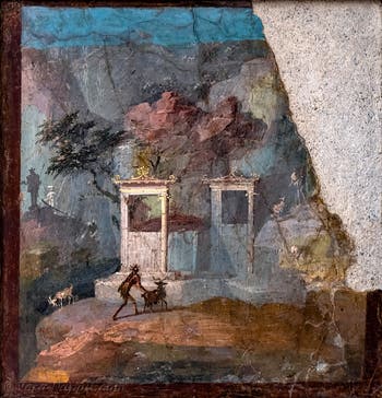 Affresco Offerta di un montone, Pompei, Museo Archeologico di Napoli