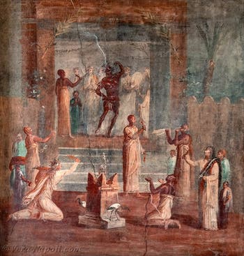 Affresco Il mistero della danza sacra, Ercolano, Museo Archeologico di Napoli