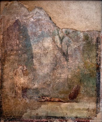 Affresco Dedalo e Icaro, Pompei, Museo Archeologico di Napoli