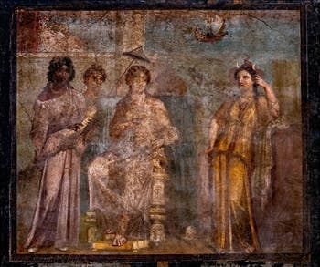 Affresco Didone abbandonata, Pompei, Casa di Meleagro, Museo Archeologico di Napoli