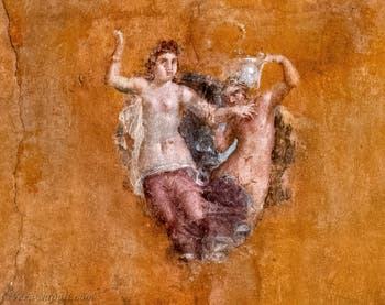 Affresco decorativo e nature morte, Pompei, Praedia di Giulia Felice, Museo Archeologico di Napoli