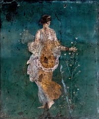 Affresco Flora, Stabiae, Villa di Arianna, Museo Archeologico di Napoli