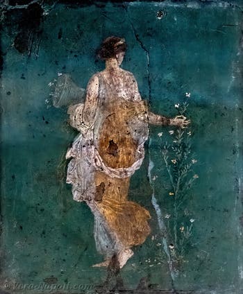 Affresco Flora, Stabiae, Villa di Arianna, Museo Archeologico di Napoli