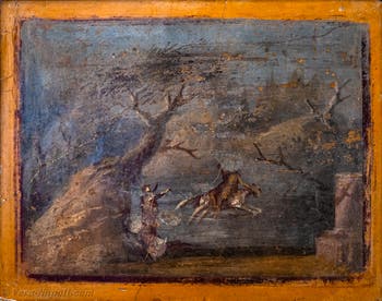 Affresco di Frisso ed Elle, Pompei, Casa di Diana I, Museo Archeologico di Napoli