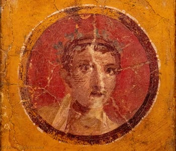 Affresco Ritratto del Giovane coronato, Area Vesuviana, Museo Archeologico di Napoli