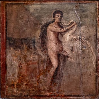 Leda e il cigno, Ercolano, Museo Archeologico di Napoli, Italia