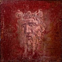 Affresco di Zeus Ammon, Stabiae, Villa Arianna, Museo Archeologico di Napoli