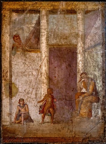 Affresco, Medea con la spada, Casa di Giasone, Pompei, Museo Archeologico di Napoli