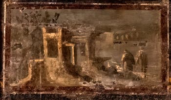 Affresco raffigurante un paesaggio egizio, Ercolano, Museo Archeologico di Napoli