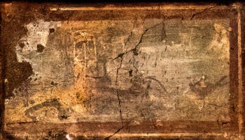 Affresco Paesaggio architettonico con pescatore, Pompei, Museo Archeologico di Napoli