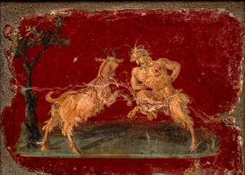 Il dio Pan e una capra, Gabinetto erotico, Museo Archeologico di Napoli
