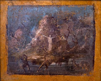 Affresco di Perseo e Andromeda, Pompei, Museo Archeologico di Napoli