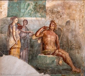 Affresco Polifemo e Galatea, Pompei, Museo Archeologico di Napoli