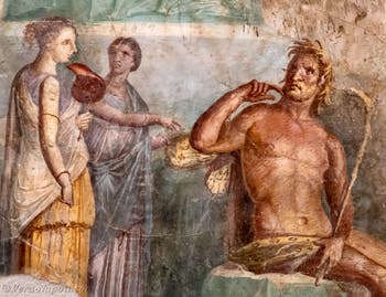 Affresco Polifemo e Galatea, Pompei, Museo Archeologico di Napoli
