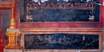 Affresco, Cavalli alati e grifoni, Ercolano, Museo Archeologico di Napoli