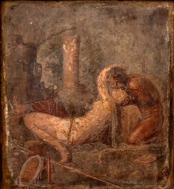 Satiro e Baccante, Ercolano, Gabinetto erotico, Museo Archeologico di Napoli
