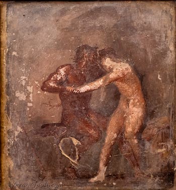 Satiro ed Ermafrodito, Ercolano, Gabinetto erotico, Museo Archeologico di Napoli