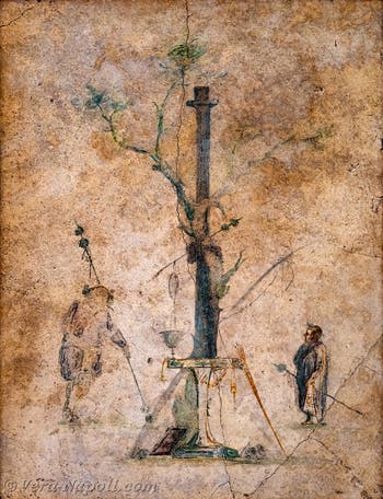 Affresco Sacrificio a Dioniso, Pompei, Insula Occidentalis, Museo Archeologico di Napoli