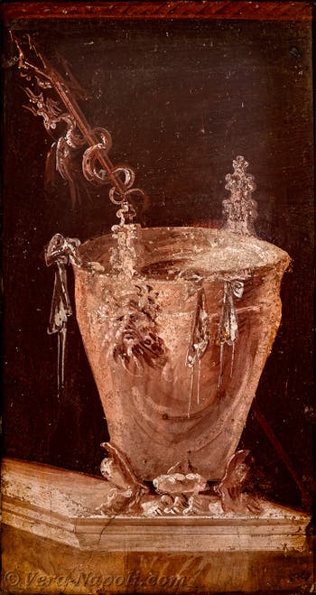 Affresco di Situla, Vaso dionisiaco, Boscoreale, Museo Archeologico di Napoli