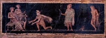 Affresco Il supplizio di Marsia, Ercolano, Museo Archeologico di Napoli